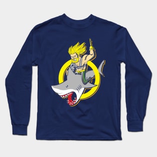 Shark Rider 90s Long Sleeve T-Shirt